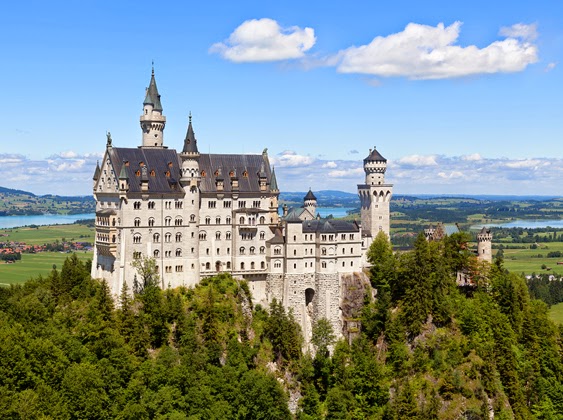 Neuschwanstein Castle, in Bavaria, Germany, which looks similar to Cinderella's castle in Disney World, used to illustrate both an e-book and an article by Richard Klass with titles such as " A Man’s Home Is (Not Always) His Castle: RPAPL 881 License to Enter Neighbor’s Property. "