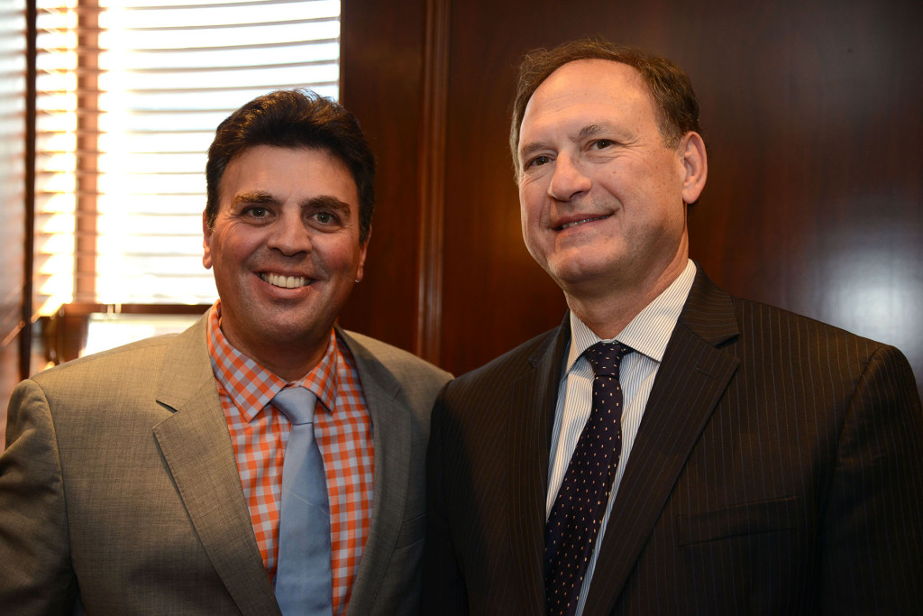 Richard Klass having the honor of a photo op with Samuel Alito, Associate Justice of the Supreme Court of the United States.