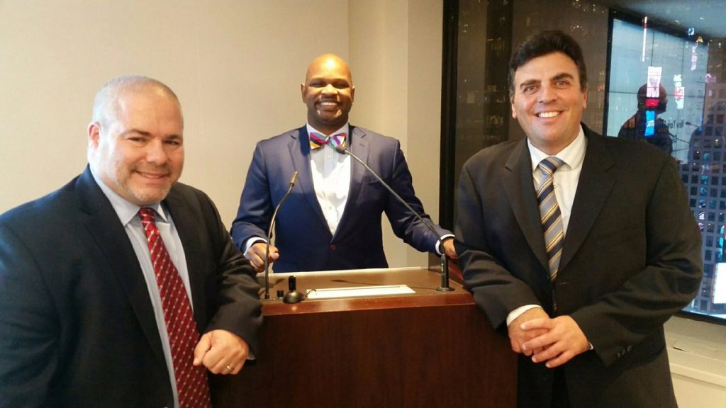 David Sarnoff ("Branding for Lawyers" presenter) with General Practice Section Chair John Owens and Past Chair Richard Klass. New York State Bar Association. In Rensselaer, NY